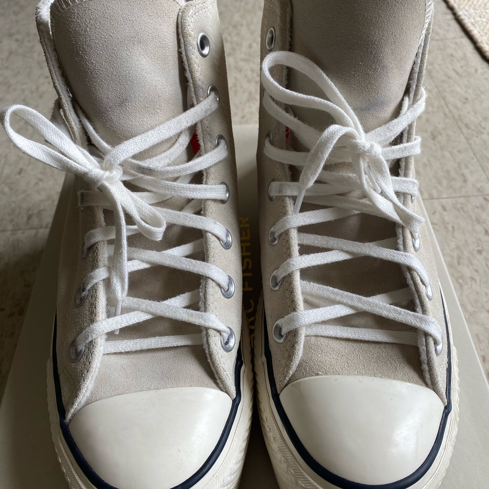 Converse All-Star Platform Cold Fusion Hi Top Sneaker. Color: Egret/black.